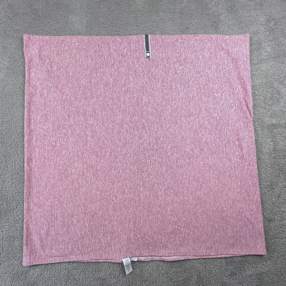Lululemon Vinyasa Scarf Womens OS Red White Striped‎ Snap Wrap Yoga Athleisure